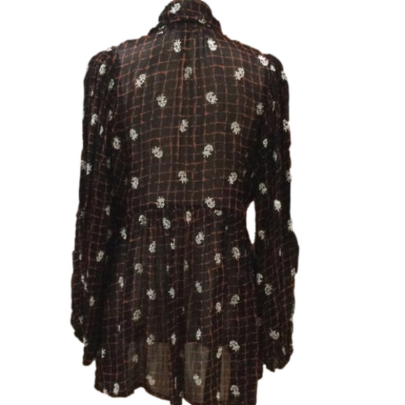 Anthropologie Not So Serious Elysia Blouse, Size Medium - Picture 9 of 12